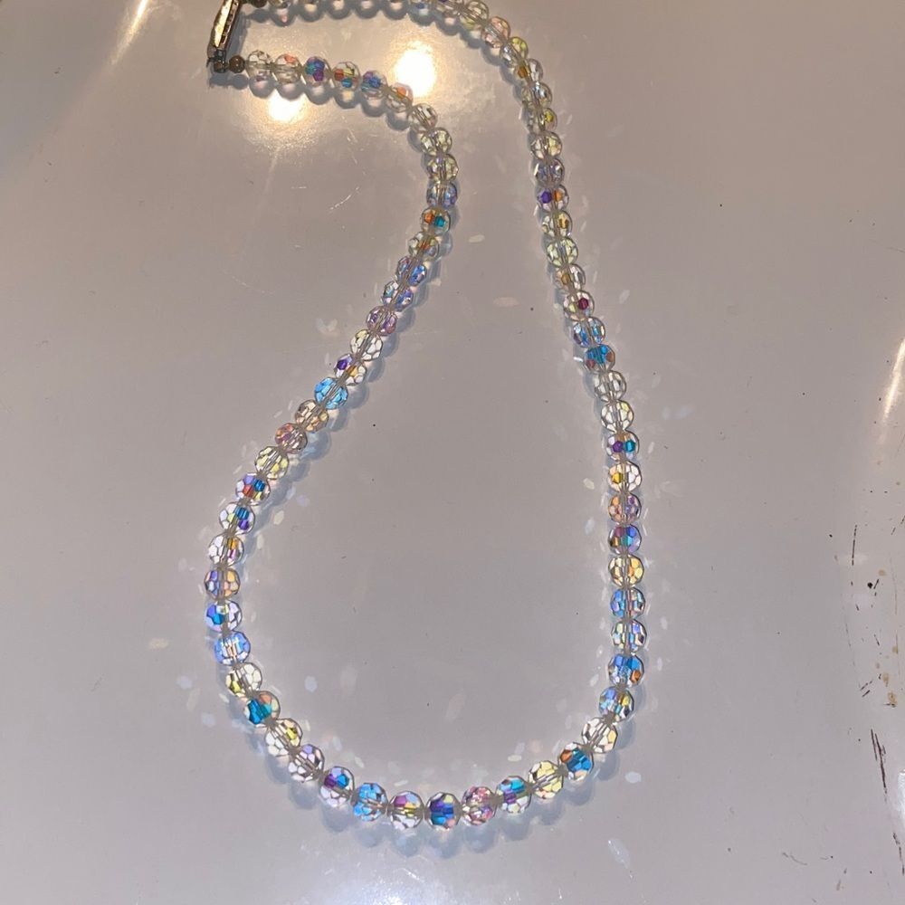 VTG, Aurora Borealis Necklace Cristal Necklace